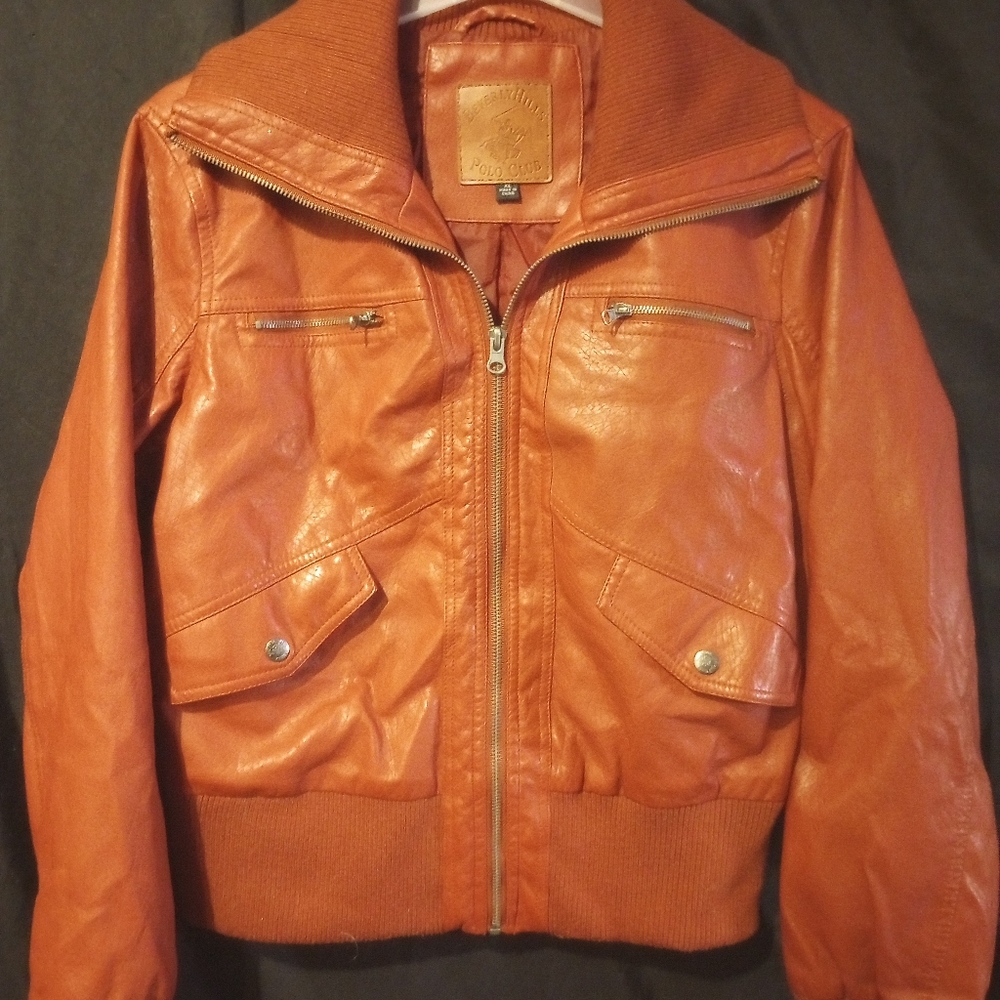 Beverly Hills Polo Club Orange Bomber Jacket